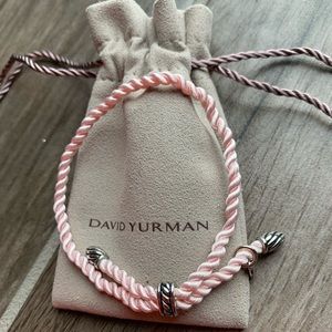 David Yurman Silk Cord Adjustable Bracelet - Pink